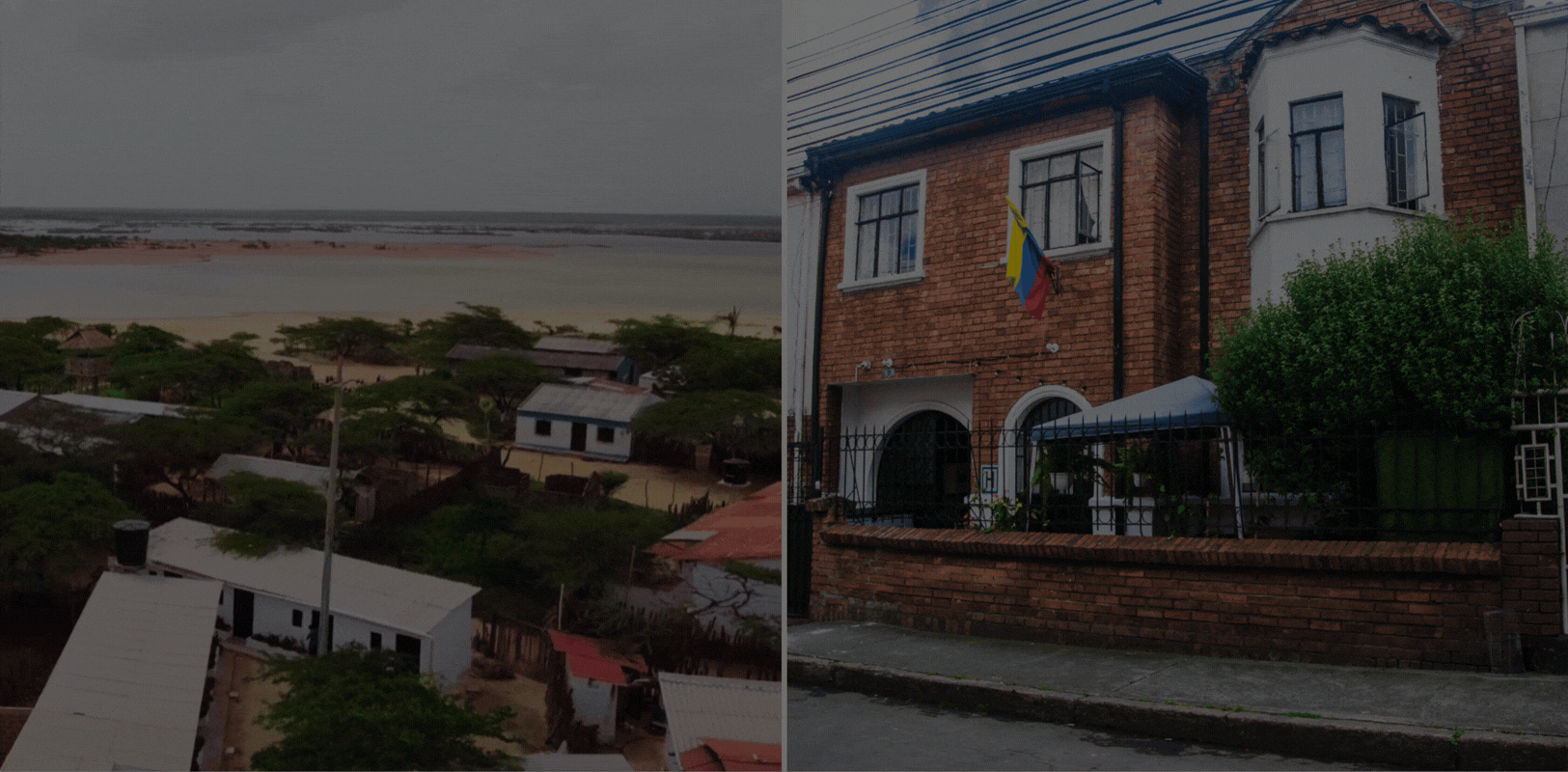 Collage landing page hostales cq